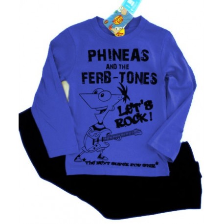 Pijama Niño PHINEAS & FERB Azul
