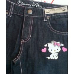 Vaqueros Charmmy Hello KITTY Bordados Denim Verano