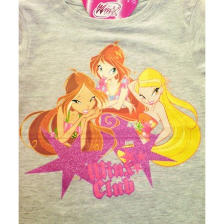 Camiseta WINX CLUB Glitter Gris