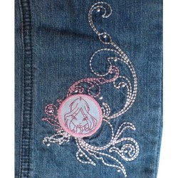Bermudas Winx Club Denim Bordado