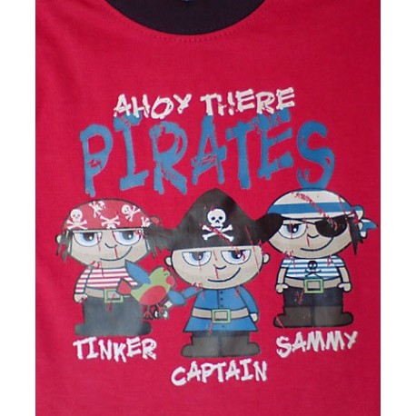 Camiseta Pirata MINOTI Roja  solo 12M / 74cm