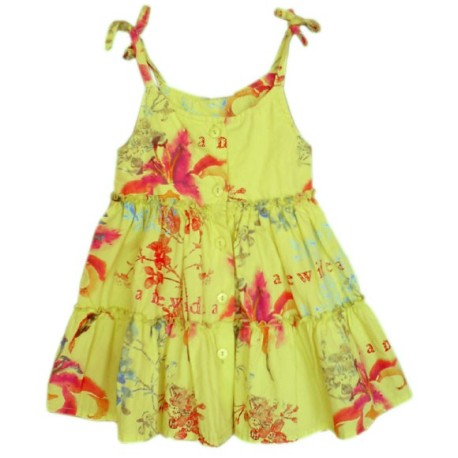 Vestido Estampado 3POMMES amarillo