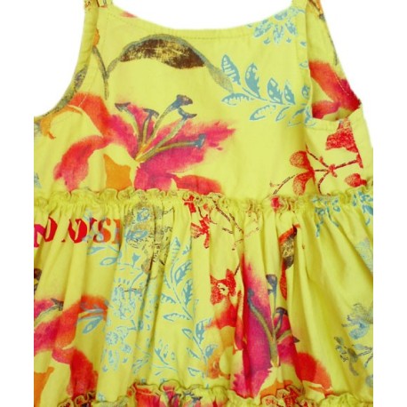 Vestido Estampado 3POMMES amarillo