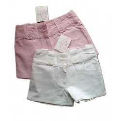 Shorts NAFNAF blanco-rosa