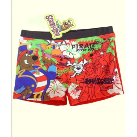 Bañador Boxer Scooby Doo Pirata rojo
