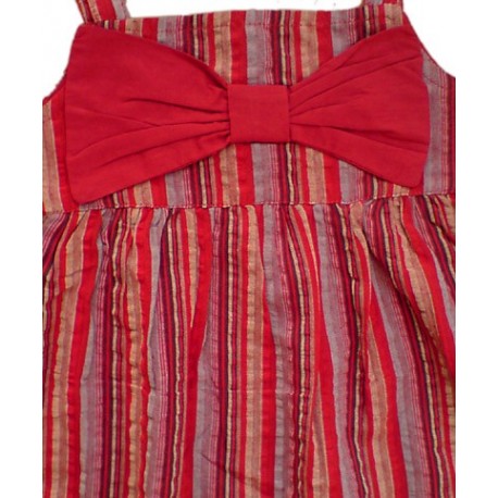 Vestido Tirantes Niña Rayas RETRO Lazo PVP:24,90€