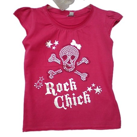 Top ROCK CHIC con lentejuelas Rosa / Turquesa