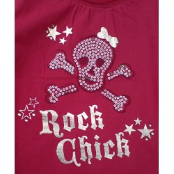 Top ROCK CHIC con lentejuelas Rosa / Turquesa