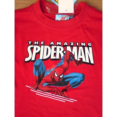 Camiseta SPIDERMAN m/c Logo Metalizado Negro