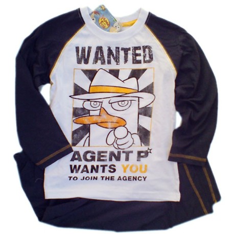 Pijama Phineas & Ferb largo Agente P
