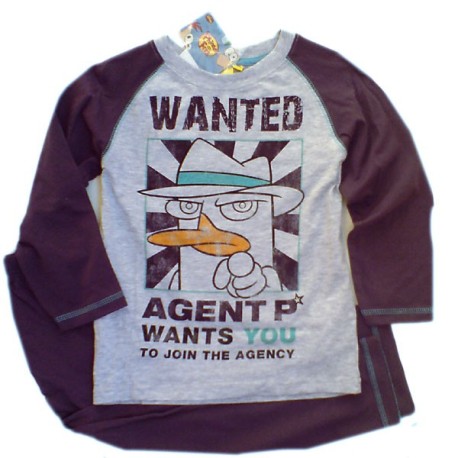 Pijama Phineas & Ferb largo Agente P
