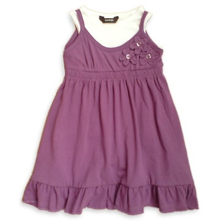 Vestido Tirantes Violeta con Camiseta