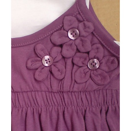 Vestido Tirantes Violeta con Camiseta