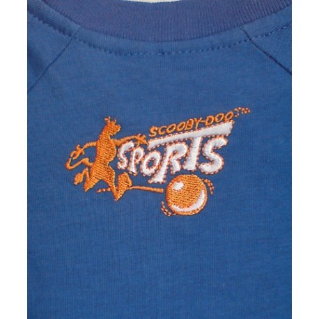 Conjunto SCOOBY DOO Bermuda + Camiseta  FUTBOL Azul Grana