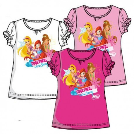 Camiseta Winx Club Fucsia Purpurina