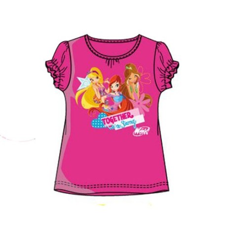 Camiseta Winx Club Fucsia Purpurina