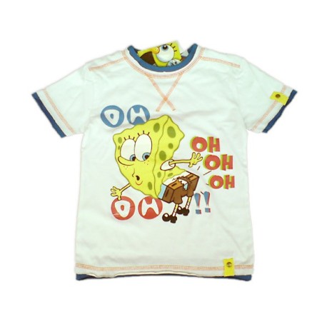 Camiseta BOB ESPONJA Blanco OH-OH 