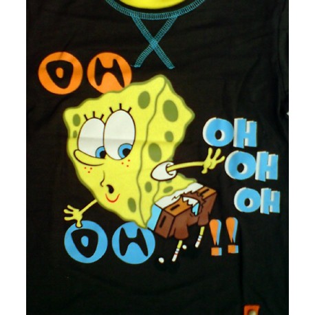 Camiseta BOB ESPONJA Negro OH-OH 