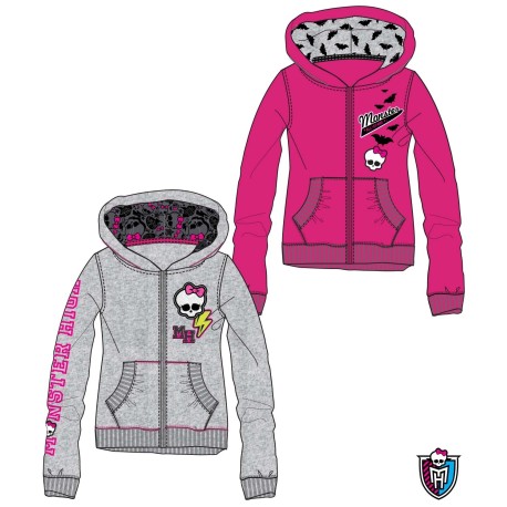 Chaqueta Monster High con capucha y cremallera