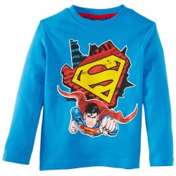 Camiseta Superman ML Rojo/Azul