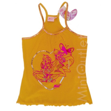 Top Tirantes Winx Club lentejuelas Rosa