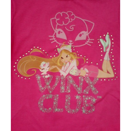 Camiseta WINX CLUB Brillantes FLORA Rosa