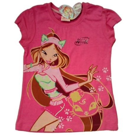 Camiseta WINX CLUB estampada FLORA Rosa