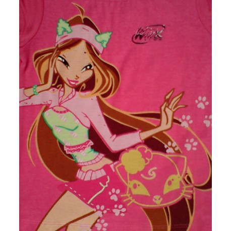 Camiseta WINX CLUB estampada FLORA Rosa