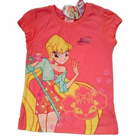 Camiseta WINX CLUB estampada STELLA Salmon