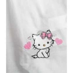 Vestido KITTY nido abeja Blanco