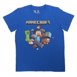 Camiseta niño Minecraft Azul