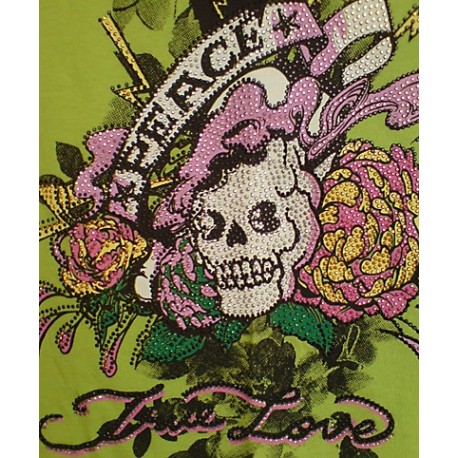 Camiseta Niña Aplique Tachuelitas Estilo Tatoo