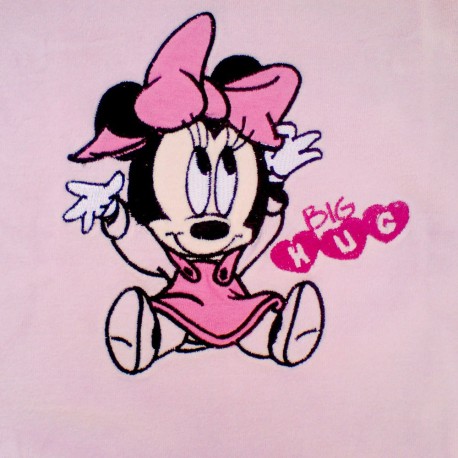 Pijama Minnie Terciopelo Bordado Baby Onesie Pyjama