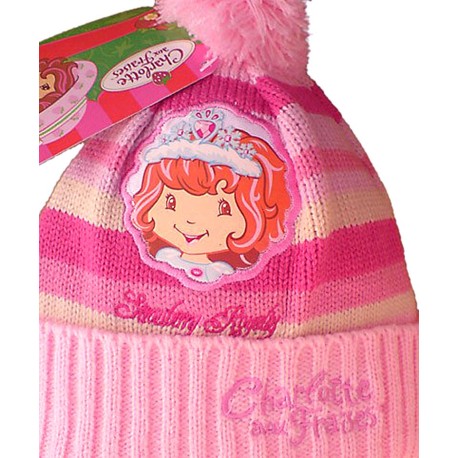 Gorro y bufanda TARTA de FRESA Rosa