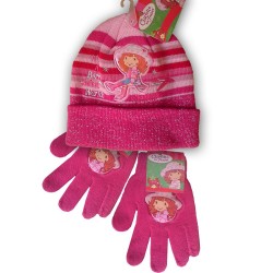 Gorro + guantes TARTA de FRESA Rosa