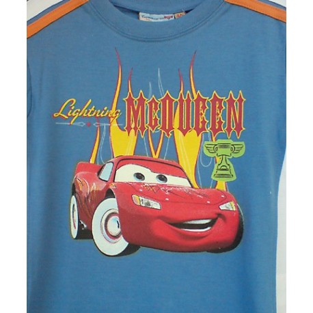 Camiseta CARS con Bandas Sport Azul