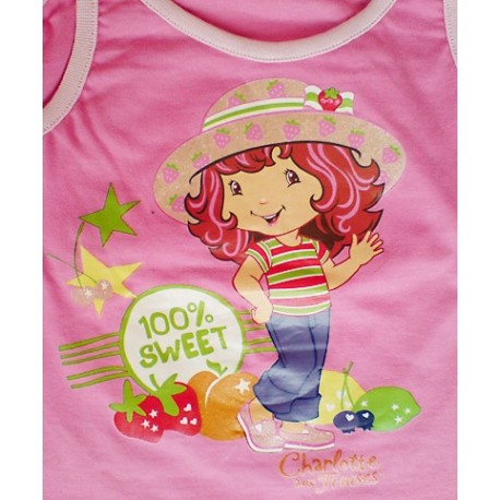 Camiseta Tarta de Fresa Doble Tirante