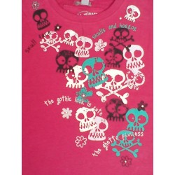 Top Skulls FUNKY DIVA Rosa con Brillantes