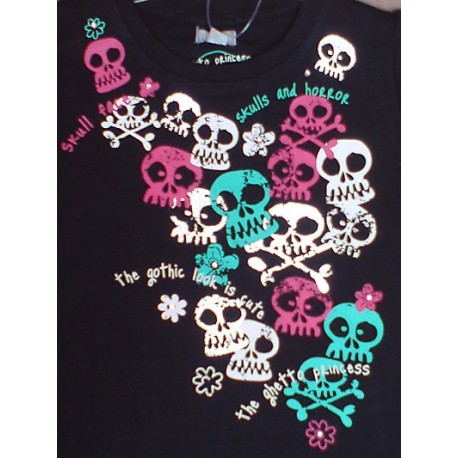 Top Skulls FUNKY DIVA Negro con Brillantes