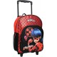 Miraculous Ladybug Rolling Backpack Large 15 Inch Trolley School Bag