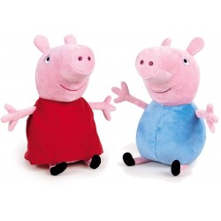 Peluches Peppa Pig y George Pack 2 Personajes 20cm Original Super Soft