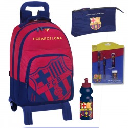 FC Barcelona Large School Bag Backpack 43cm Trolley Set