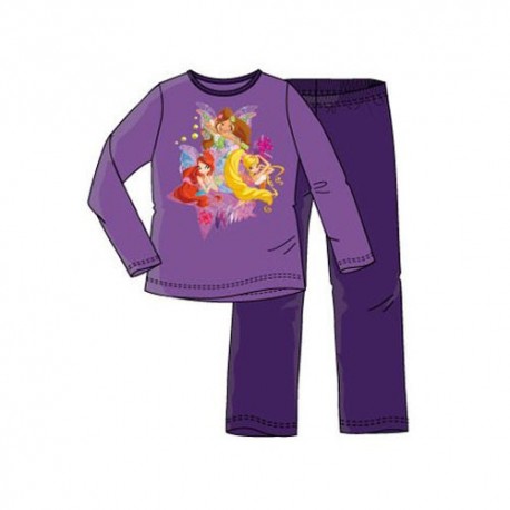Pijamas niña Winx Club Largo 100% Algodon Rosa Violeta Pack 2 und Original
