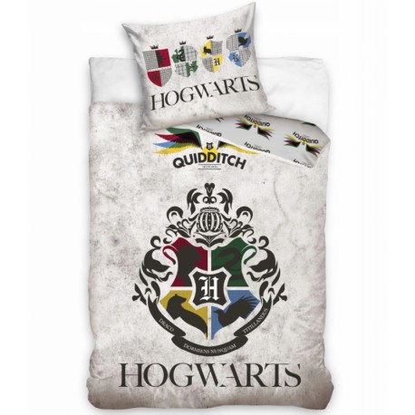 Confundir Tulipanes Otoño Funda Nórdica Hogwarts Harry Potter Algodon 160x200 para cama 90cm Oficial  Set - MiniOutlet