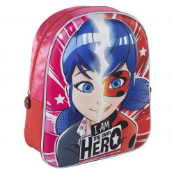 Miraculous Ladybug Girls Backpack 12 Inches 3D Design Small Bag