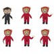 Thieves Bears Collection Teddy Bear in Costume La Casa de Papel with Sound