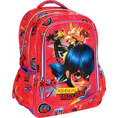 Miraculous Ladybug Backpack Xtra Large 18 Inches School Bag