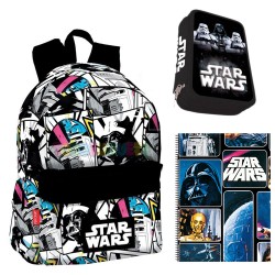 Backpack Star Wars 40cm School Bag Set with Pencilcase and Notebook