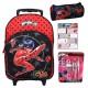 Miraculous Ladybug Rolling Backpack Large 16 Inch Trolley School Bag