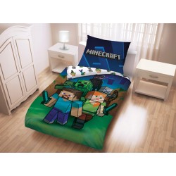 Minecraft Cotton Duvet Cover 160x200cm Single Twin Bed Set Official